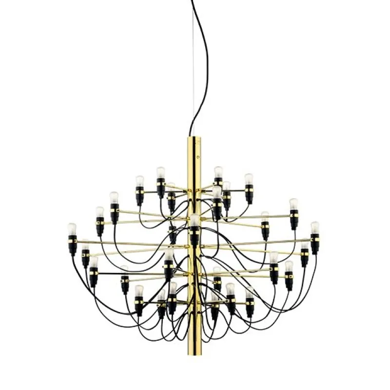 Outlet 2097/30 lysekrone LED, messing Messinglamper|Spisebordslamper