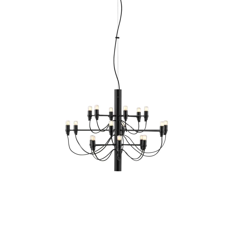 2097/18 lysekrone LED, sort Spisebordslamper|Stue Lamper