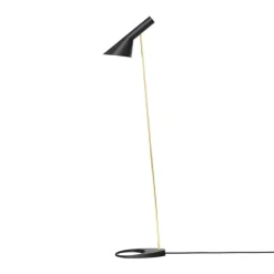 Outlet AJ gulvlampe, sort/messing Messinglamper|Standerlamper
