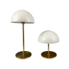 Sale Along LED bordlampe / batterilampe, beige/messing (2 stk.) Messinglamper|Transportable Lamper