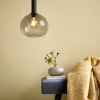 Online Alton 25 pendel E27, røgfarvet Glas Lamper|Spisebordslamper