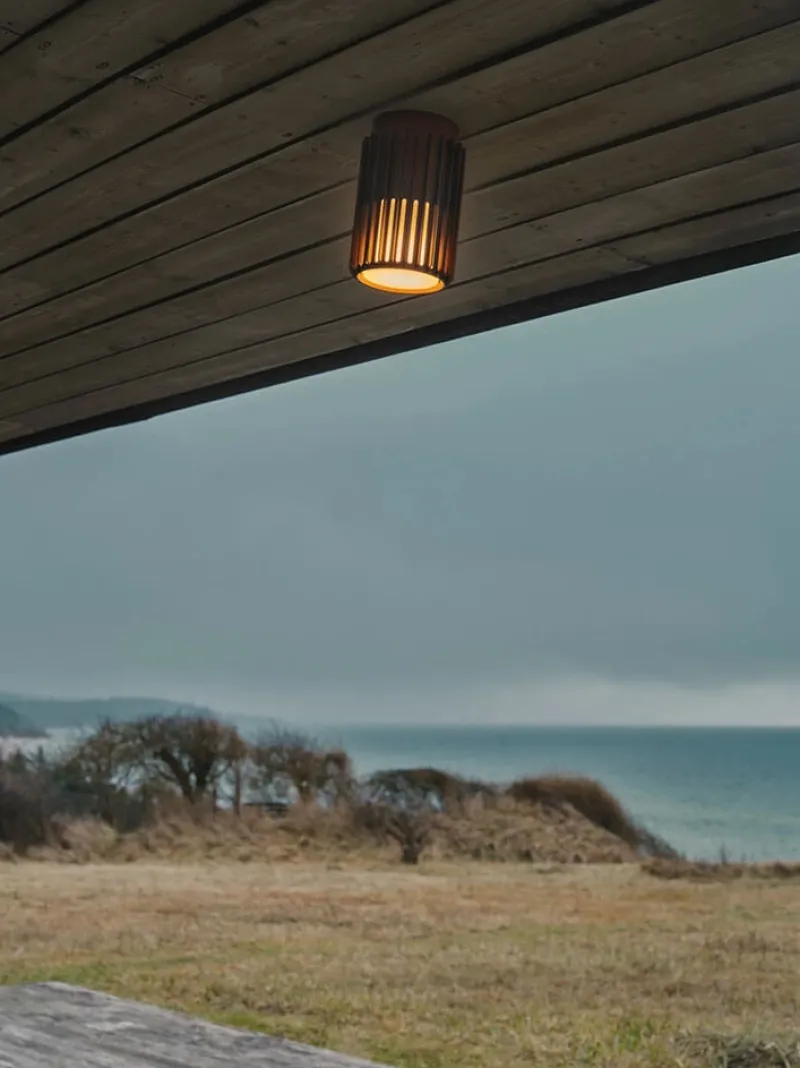 Outlet Aludra udendørs loftlampe, seaside metallisk brun Udendørslamper|Loftlamper