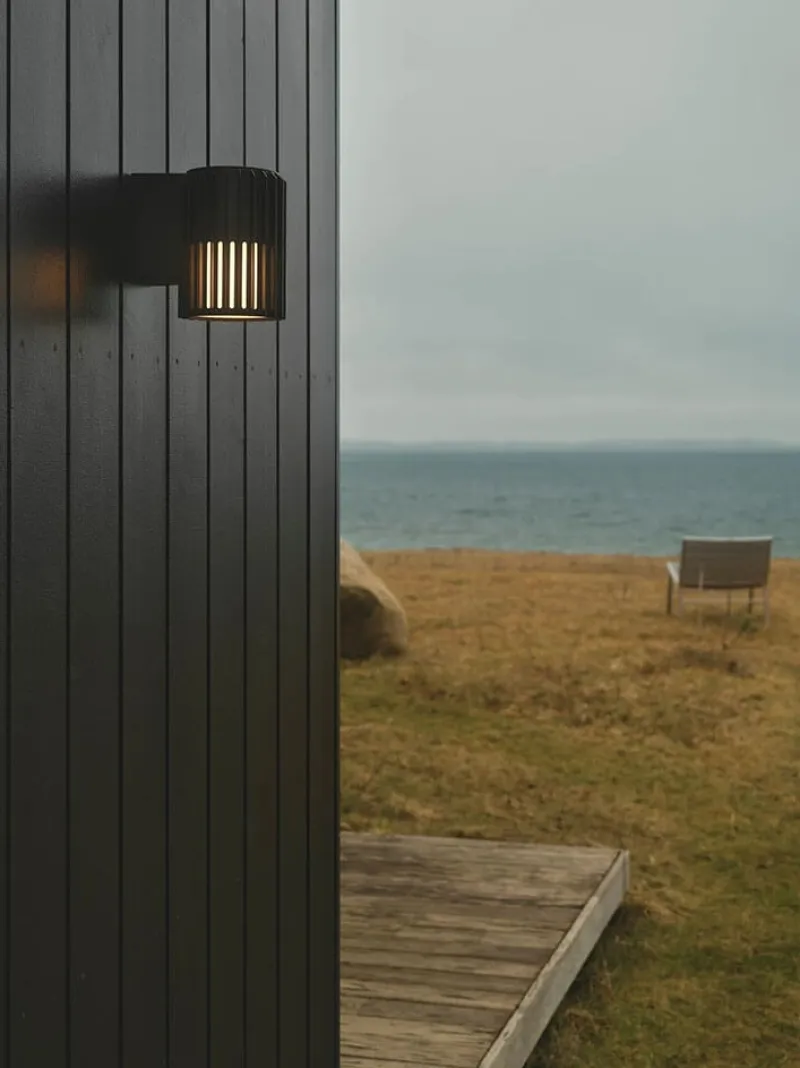 Sale Aludra udendørs væglampe, seaside sort Væglamper|Udendørslamper