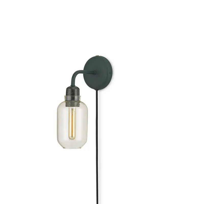 Hot Amp væglampe - Guld/Grøn marmor Marmor Lamper|Glas Lamper