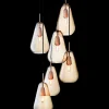 Discount Anoli 6 pendel, nordic guld/guld Glas Lamper|Klyngependel