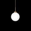 Sale Apiales 1 Large pendel, børstet messing/opal Messinglamper|Glas Lamper