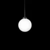 Sale Apiales 1 Large pendel, satin sort/opal Glas Lamper|Spisebordslamper