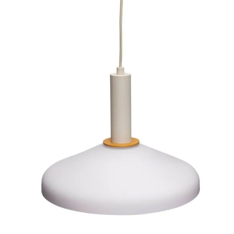 Hot Apollo pendel, sand/orange/hvid Hvide Lamper|Spisebordslamper