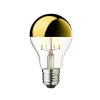 Outlet Arbitrary pære Ø60 crown E27 topforspejlet guldfarvet Pærer|Led Pærer