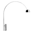 Clearance Arco Gulvlampe m/indbygget LED + Lysdæmper Marmor Lamper|Standerlamper