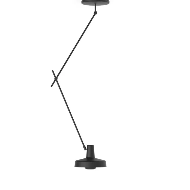 Sale Arigato 2 loftlampe (lang arm), sort Arbejdslys|Loftlamper
