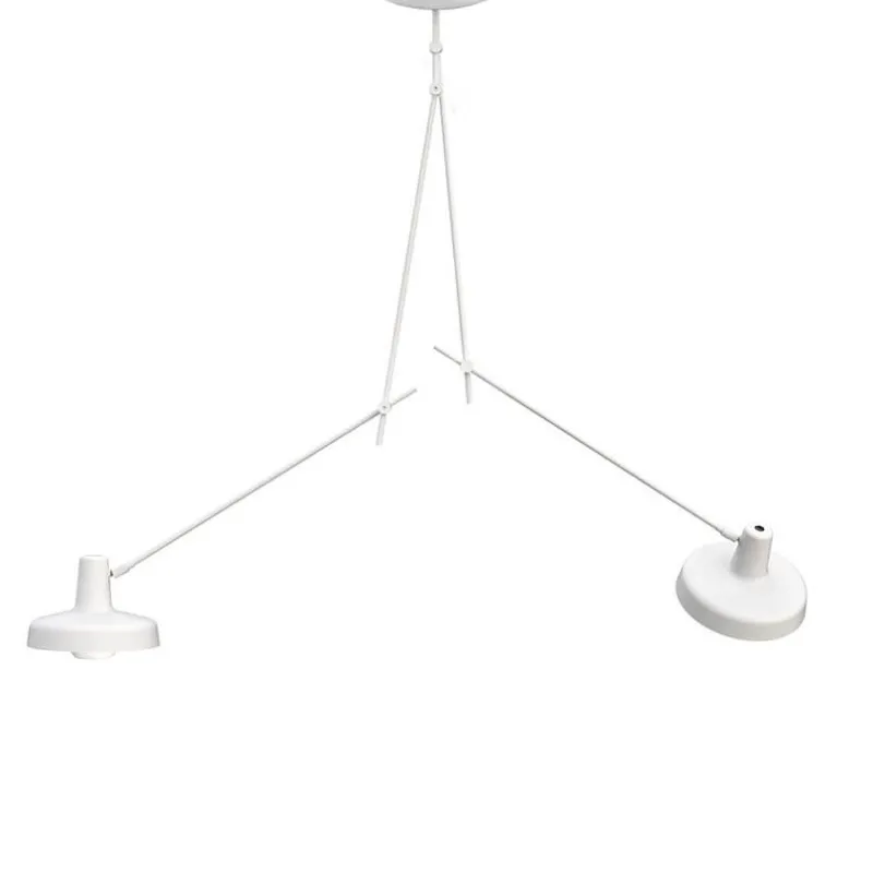 Hot ARIGATO 2 loftlampe (lange arme) dobbelt, hvid Spisebordslamper|Arbejdslys