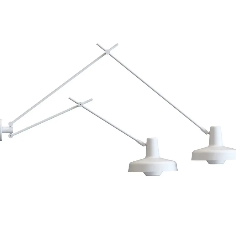 Outlet ARIGATO 2 LS væglampe, hvid Hvide Lamper|Arbejdslys