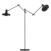 Online ARIGATO gulvlampe dobbelt sort Standerlamper|Arbejdslys