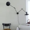New ARIGATO væglampe dobbelt m/ledning, sort Arbejdslys