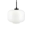Arp D25 pendel, opal/sort Hvide Lamper|Glas Lamper