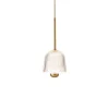 Asteea 1 pendel, satin messing/riflet klar Messinglamper|Spisebordslamper