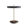New Asteria bordlampe m/USB, antrasit/messing Messinglamper|Skrivebordslamper