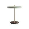 Clearance Asteria bordlampe m/USB, olive grøn/messing Messinglamper|Skrivebordslamper