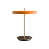 Clearance Asteria bordlampe m/USB, orange/messing Orange Lamper|Messinglamper