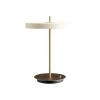 Discount Asteria bordlampe m/USB, pearl hvid/messing Messinglamper|Hvide Lamper