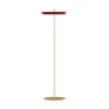 Hot Asteria gulvlampe, ruby rød/messing Messinglamper|Standerlamper