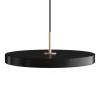 New Asteria medium pendel, sort/messing Messinglamper|Spisebordslamper