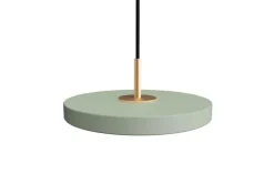 Online Asteria micro pendel, olive grøn/messing Messinglamper|Spisebordslamper