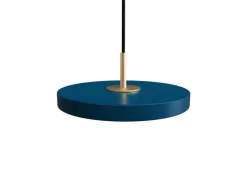 New Asteria micro pendel, petrol blå/messing Messinglamper|Spisebordslamper