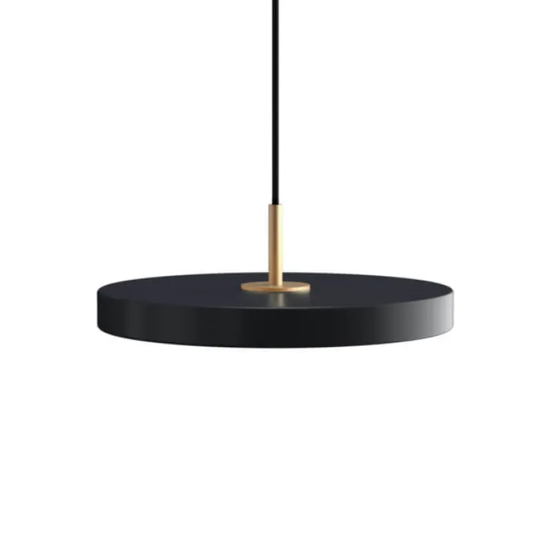 Best Asteria mini pendel, antrasit/messing Messinglamper|Spisebordslamper
