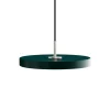 Discount Asteria mini pendel, forest grøn/stål Spisebordslamper|Hængelamper