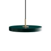 New Asteria mini pendel, forest grøn/messing Messinglamper|Spisebordslamper