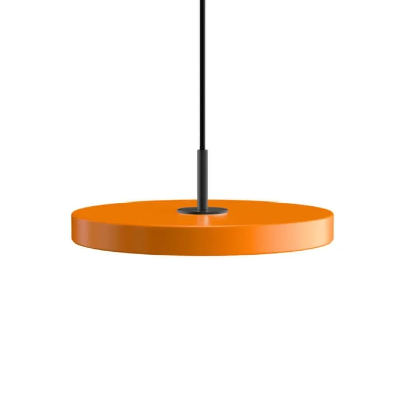 Online Asteria mini pendel, orange/sort Orange Lamper|Spisebordslamper
