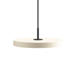 Online Asteria mini pendel, pearl hvid/sort Hvide Lamper|Spisebordslamper