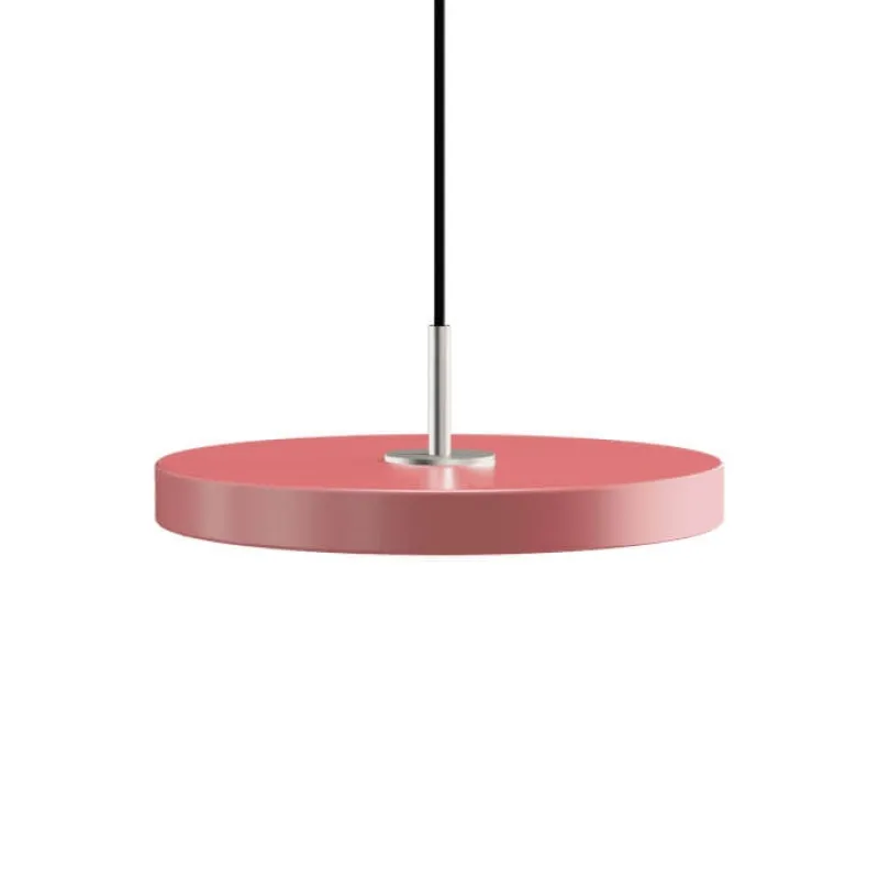 Discount Asteria mini pendel, rose/stål Spisebordslamper|Hængelamper