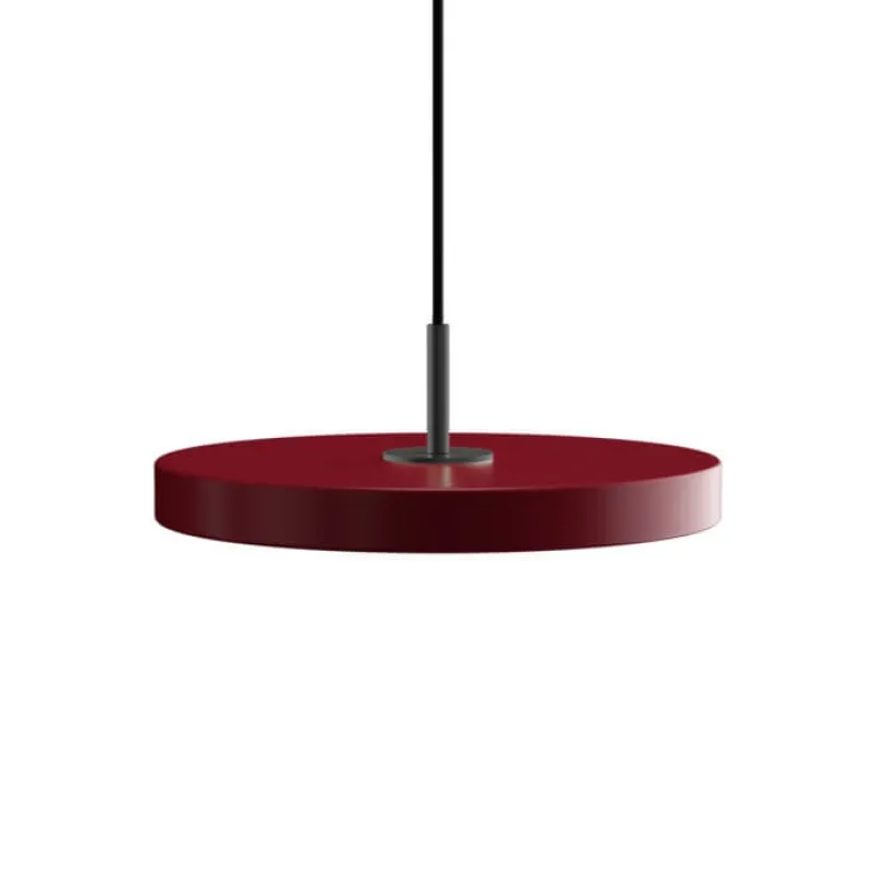 New Asteria mini pendel, ruby rød/sort Spisebordslamper|Hængelamper