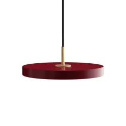 Clearance Asteria mini pendel, ruby rød/messing Messinglamper|Spisebordslamper