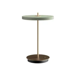 Online Asteria Move batteri-/bordlampe, olive grøn/messing Messinglamper|Transportable Lamper
