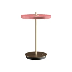 Asteria Move batteri-/bordlampe, rose/messing Messinglamper|Transportable Lamper