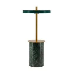 Best Asteria Move mini batteri-/bordlampe, grøn marmor Messinglamper|Marmor Lamper