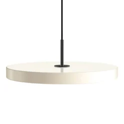 New Asteria Plus medium pendel, pearl hvid/sort Spisebordslamper|Hængelamper