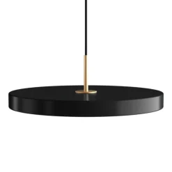 Hot Asteria Plus medium pendel, sort/messing Messinglamper|Spisebordslamper