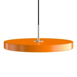 Online Asteria Plus medium pendel, orange/stål Spisebordslamper|Hængelamper