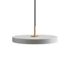 Sale Asteria Plus mini pendel, mist grå/messing Messinglamper|Spisebordslamper