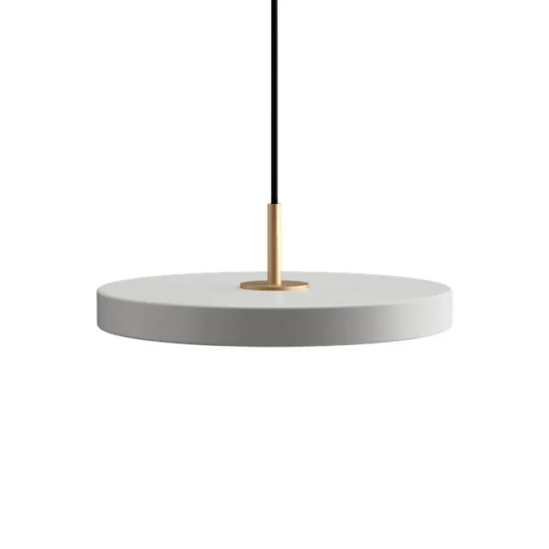 Sale Asteria Plus mini pendel, mist grå/messing Messinglamper|Spisebordslamper