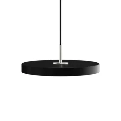 Asteria Plus mini pendel, sort/stål Spisebordslamper|Hængelamper