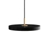 New Asteria Plus mini pendel, sort/messing Messinglamper|Spisebordslamper