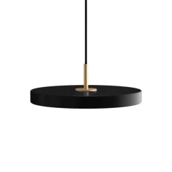 New Asteria Plus mini pendel, sort/messing Messinglamper|Spisebordslamper