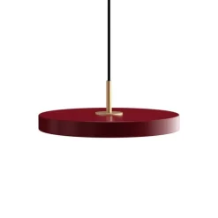 Online Asteria Plus mini pendel, ruby rød/messing Messinglamper|Spisebordslamper