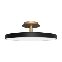 Clearance Asteria Up large loftlampe, sort/messing Messinglamper|Soveværelseslamper